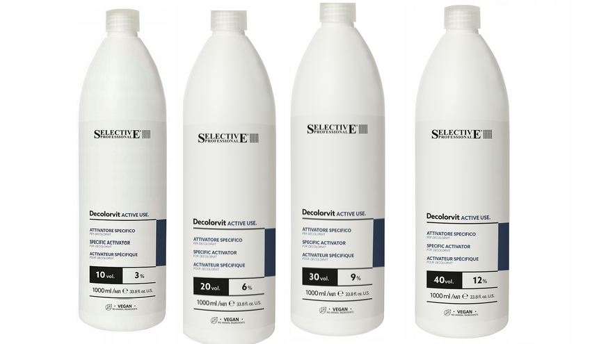 SELECTIVE PROFESSIONAL DECOLORVIT ACTIVE USE Niebieska woda utleniona w kremie, 1L