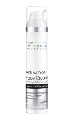 BIELENDA PROFESSIONAL Krem przeciwzmarszczkowy do twarzy z kwasem hialuronowym, 100 ml