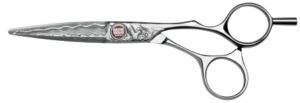 KASHO DAMASCUS Nożyczki fryzjerskie offsetowe, stal damasceńska 5.5″/6.0″/6.5″