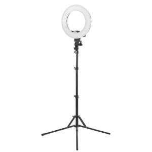 Lampa pierścieniowa Ring light  35W Led czarna+ statyw