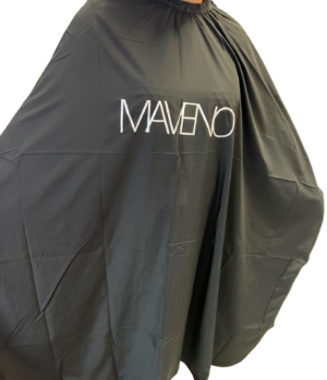 MAVENO Peleryna fryzjerska czarna, długa