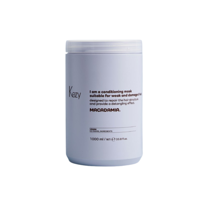 Kezy Macadamia Maska regenerująca do włosów zniszczonych 1000 ml