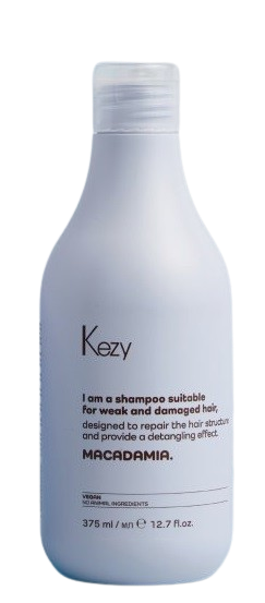 KEZY MACADAMIA Szampon do włosów słabych i zniszczonych 375 ml